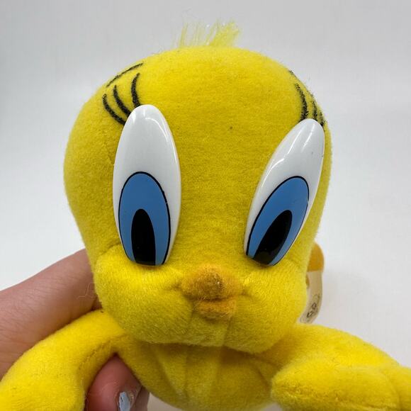 VTG 90s Looney Tunes Tweety Bird Play By Play Plush Stuffed Warner Bro's - Picture 3 of 6